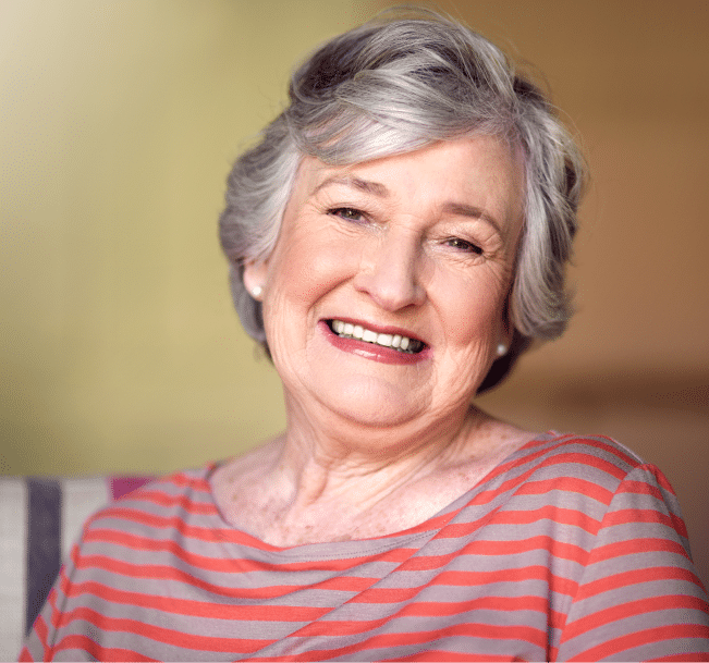 older lady smiling